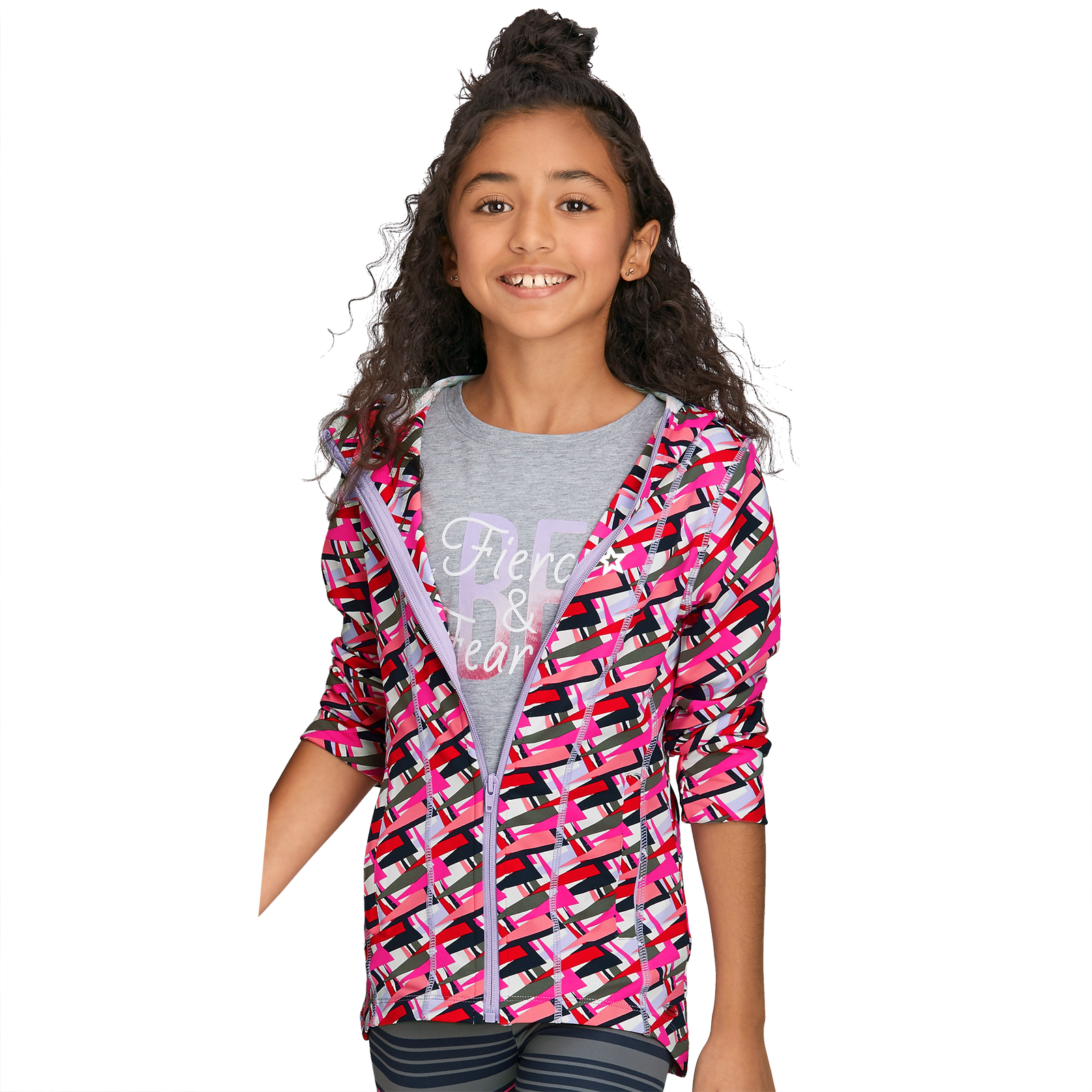 Feeling Fierce Print Jacket for Girls G4