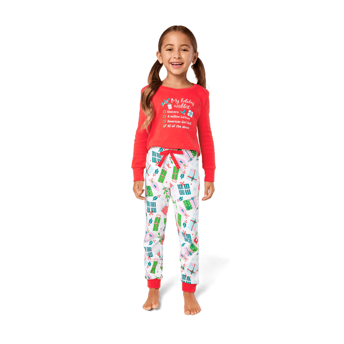 Holiday Wish List PJs for Little Girls K1