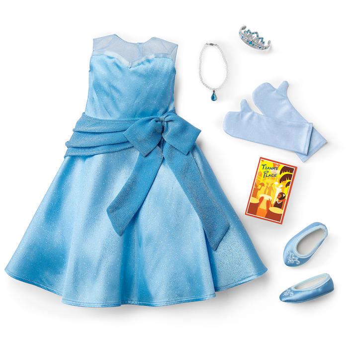 American Girl® Disney Princess Tiana Evening Star Dress & Accessories for 18-inch Dolls H3