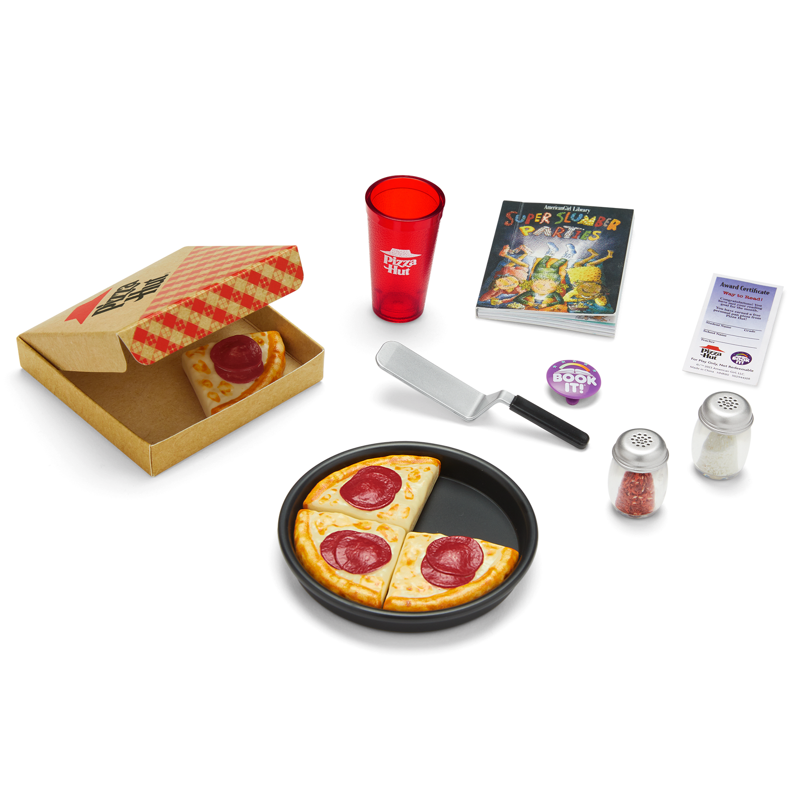 Pizza Hut® BOOK IT!™ Set for 18-inch Dolls (Historical Characters) I5