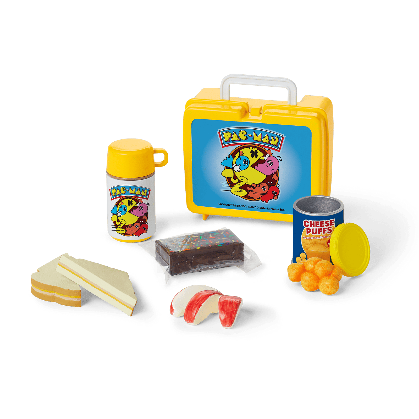 Courtney's™ PAC-MAN™ Lunch Set for 18-inch Dolls (Historical Characters) G3