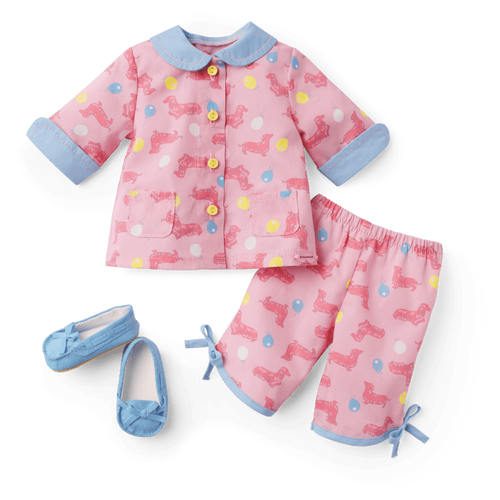 Maryellen’s™ Dachshund Pajamas for 18-inch Dolls (Historical Characters) H9