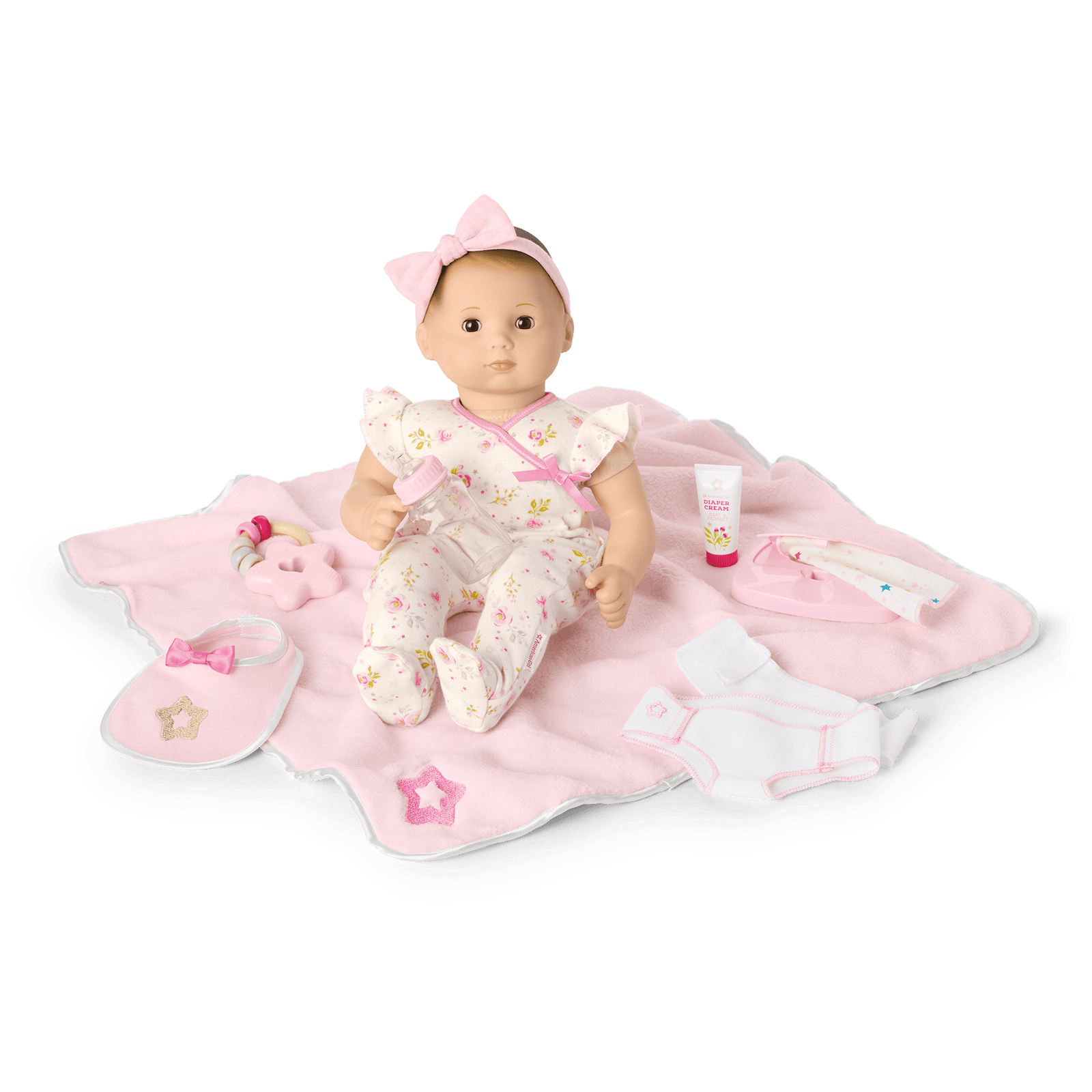 Bitty Baby® Doll #2 with brown hair Care & Play Set H6