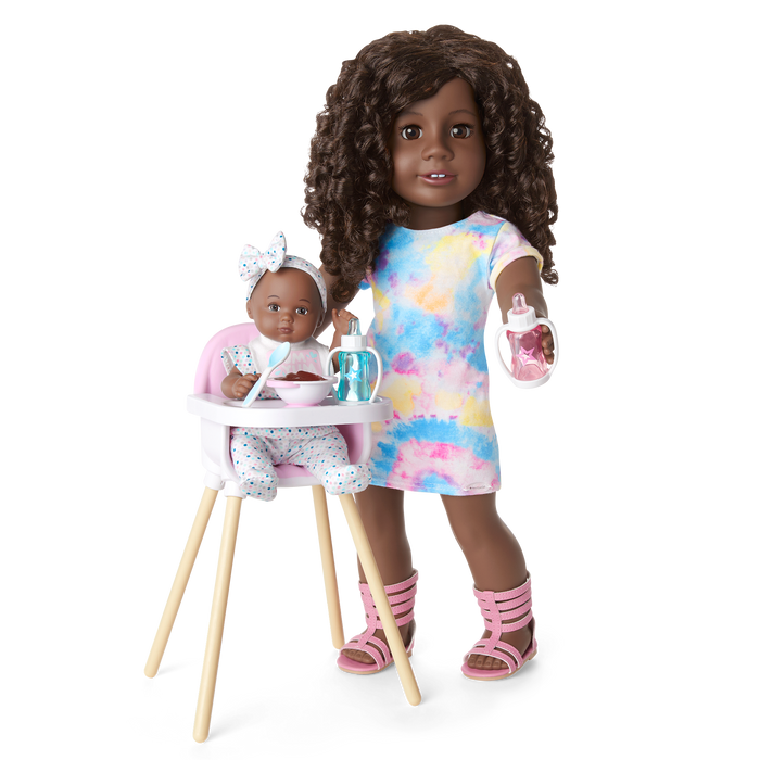 Little Bitty Baby™ Layette & High Chair Set for 7.75-inch Dolls I0