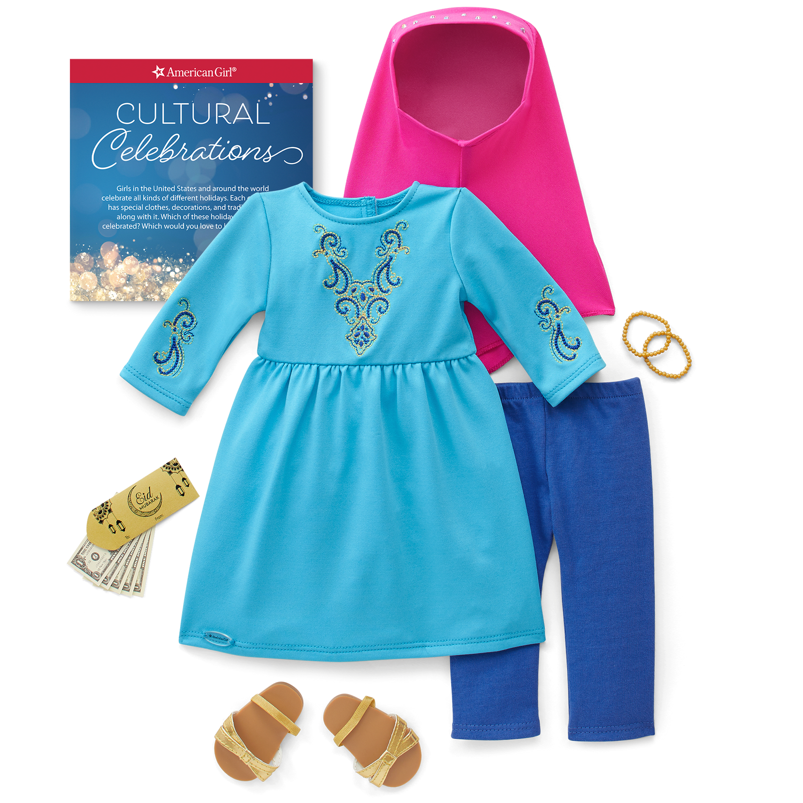 Eid al-Fitr Celebration Outfit for 18-inch Dolls J9