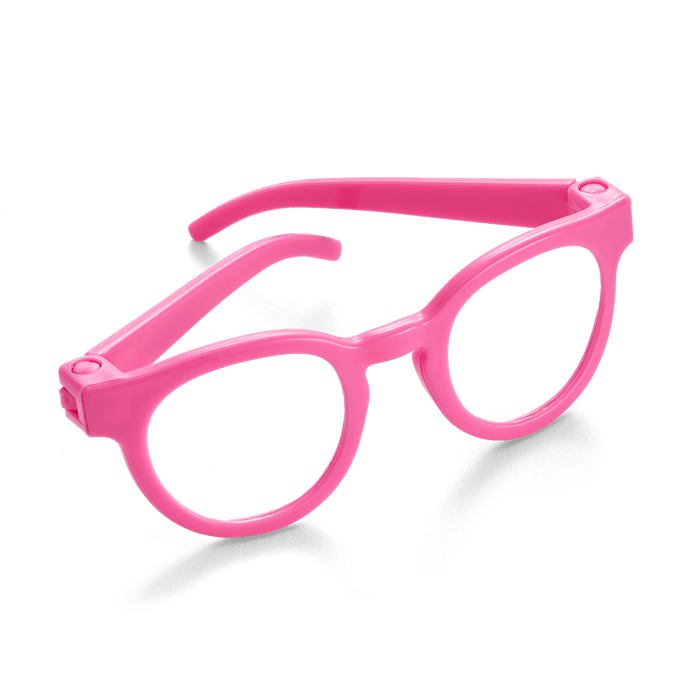 Petal-Pink Glasses for 18-inch Dolls K7