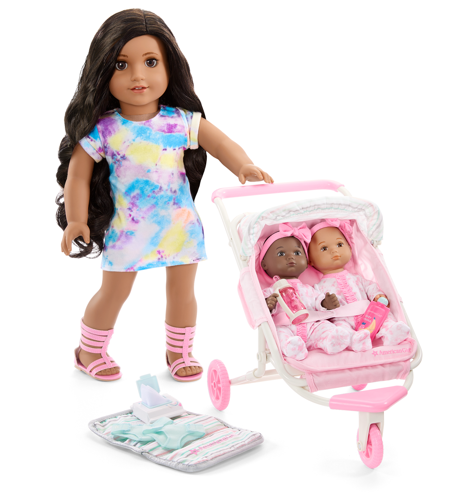 Little Bitty Baby™ Double Stroller Set for 7.75-inch Dolls K4