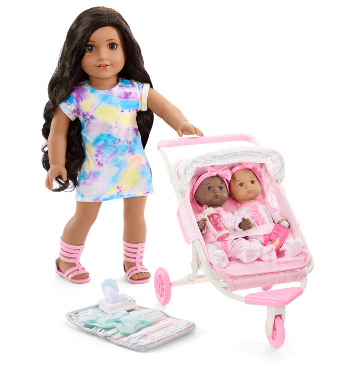 Little Bitty Baby™ Double Stroller Set for 7.75-inch Dolls K4