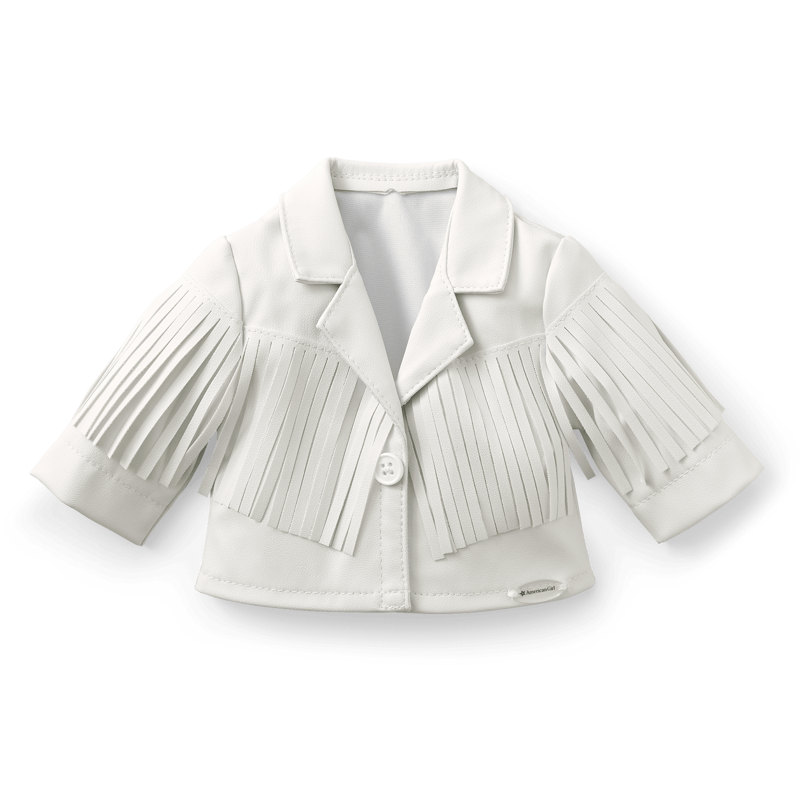 Courtney’s™ White Fringe Jacket for 18-inch Dolls (Historical Characters) I2