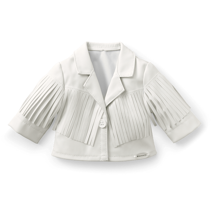 Courtney’s™ White Fringe Jacket for 18-inch Dolls (Historical Characters) I2