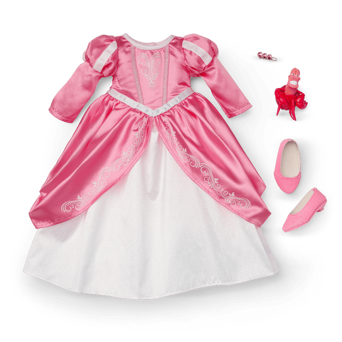 American Girl® Disney Princess Ariel Castle Ball Gown, Sebastian & Accessories for 18-inch Dolls J7