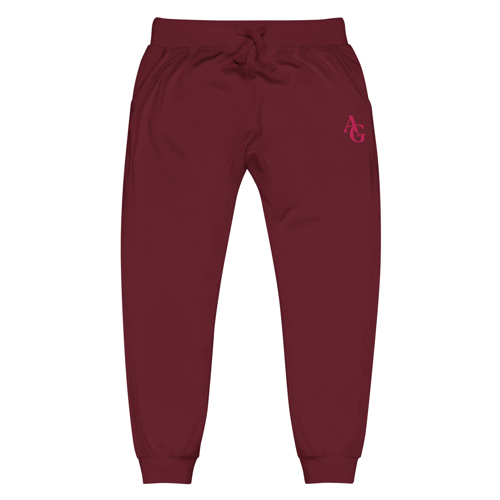 American Girl® Burgundy Fleece Sweatpants for Adults I7