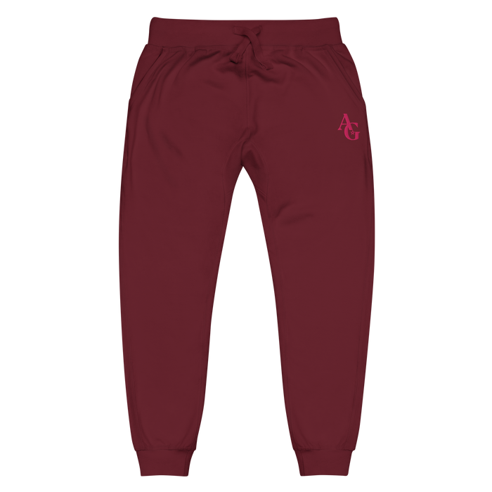 American Girl® Burgundy Fleece Sweatpants for Adults I7