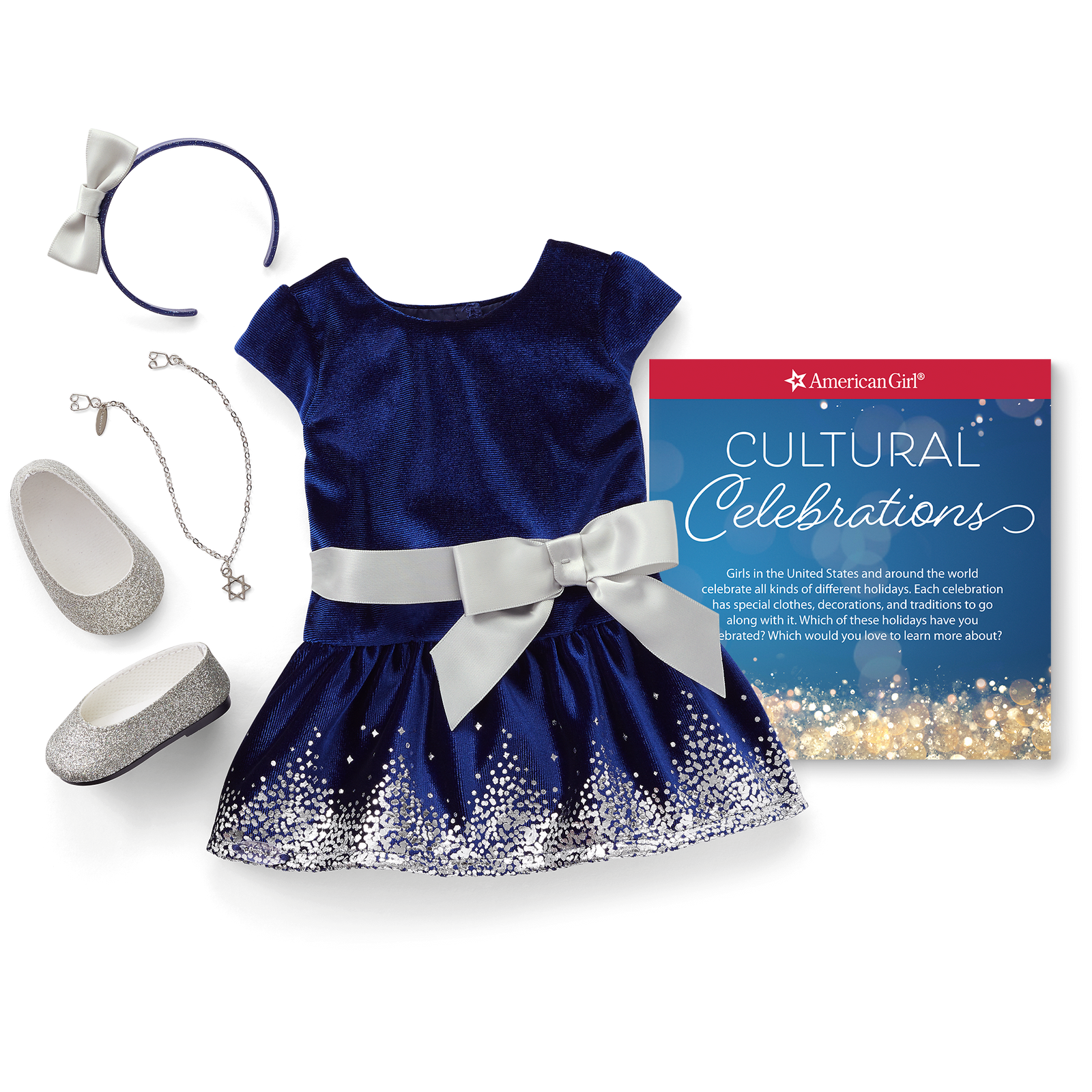 Hanukkah Celebration Outfit for 18-inch Dolls H9