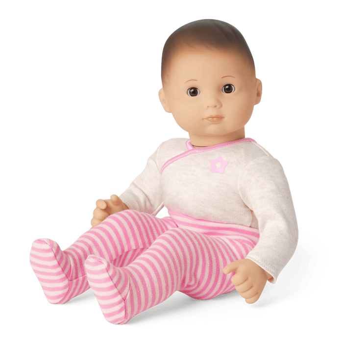 Bitty Baby® Doll #2 with brown hair in Pretty Pink J8