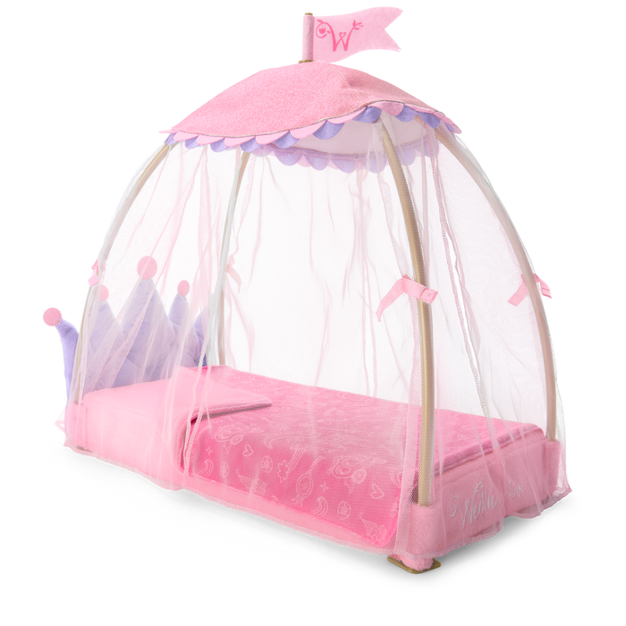 Royal Canopy Bed for WellieWishers™ Dolls K7