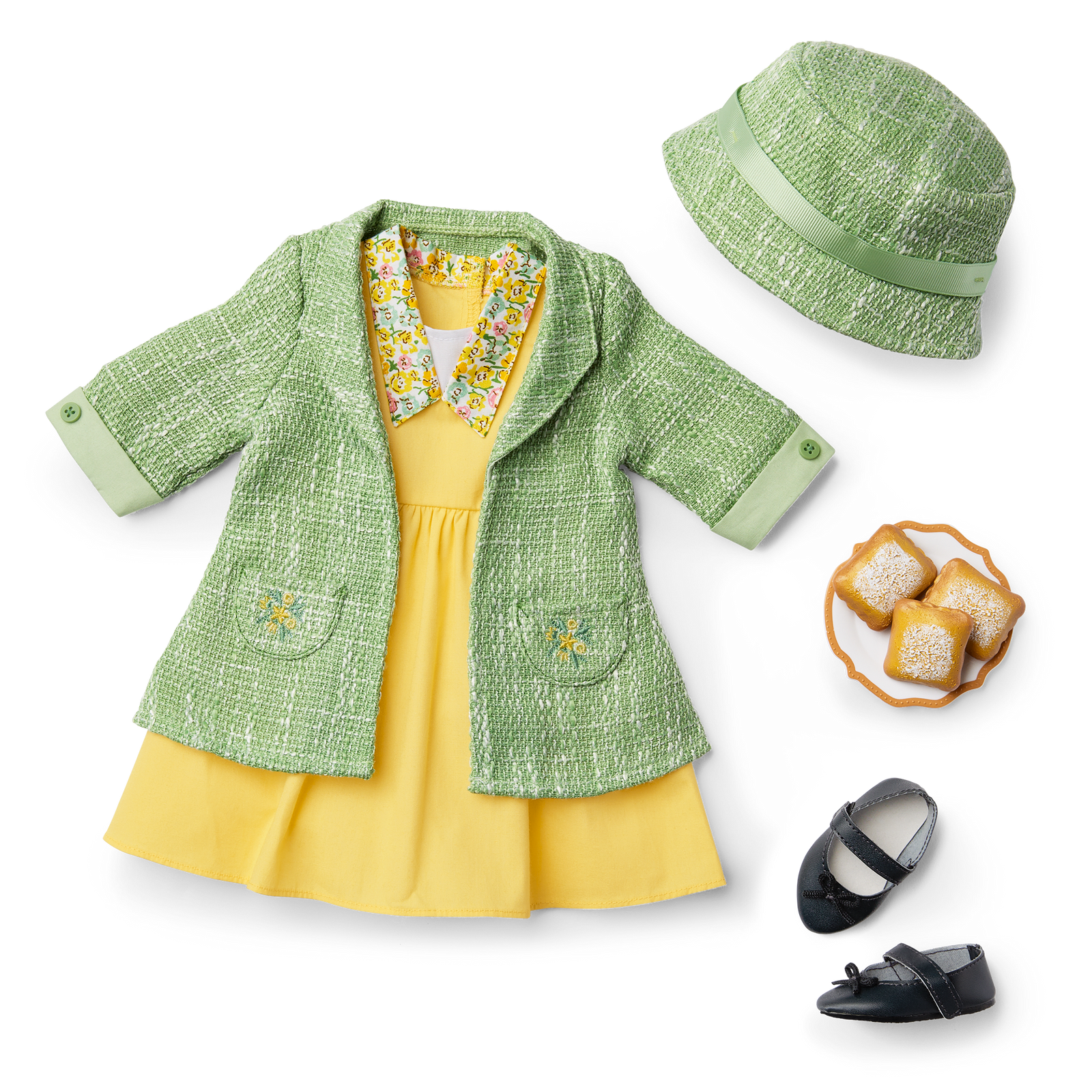 American Girl® Disney Princess Tiana Work Dress & Accessories for 18-inch Dolls H6
