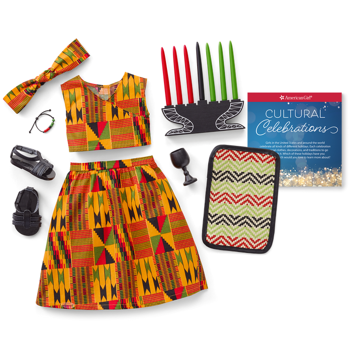 Kwanzaa Celebration Outfit for 18-inch Dolls H8