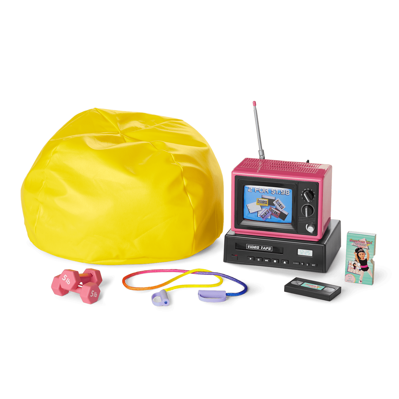 Courtney‘s™ TV & Fitness Accessories for 18-inch Dolls (Historical Characters) G2