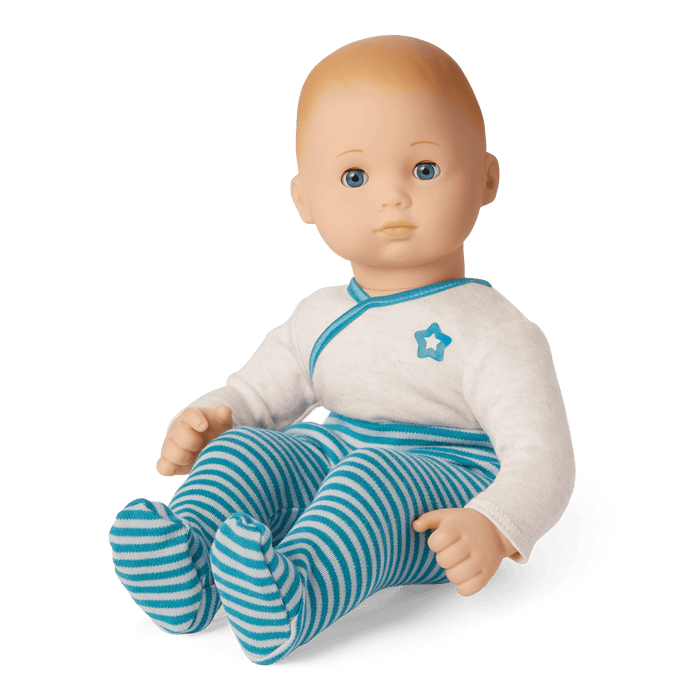Bitty Baby® Doll #3 with blonde hair in Soft Blue K2